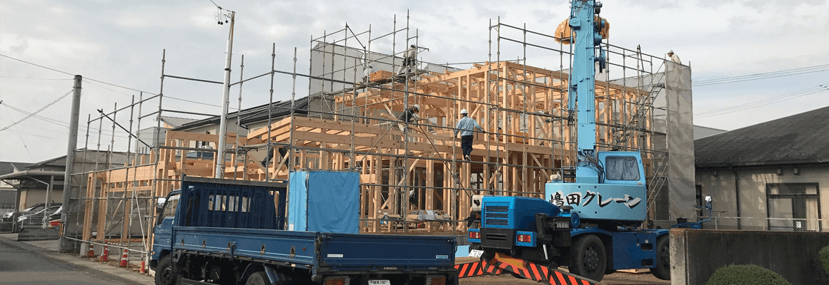 馬場上光の家　建て方