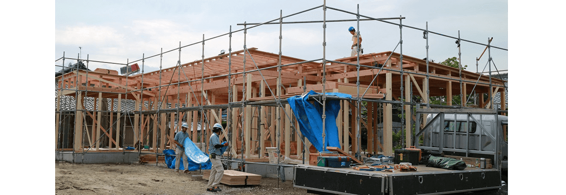 北屋敷の家（Ｂ邸）建て方